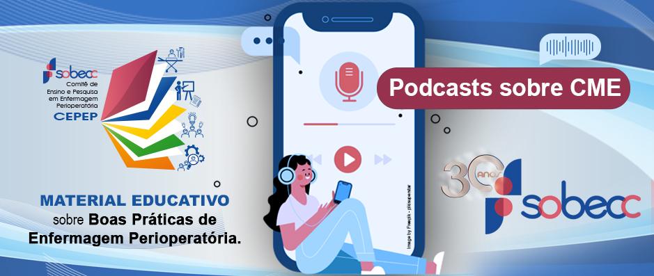 Podcasts com os temas: Fluxo de trabalho, Sustentabilidade e Tecnologia